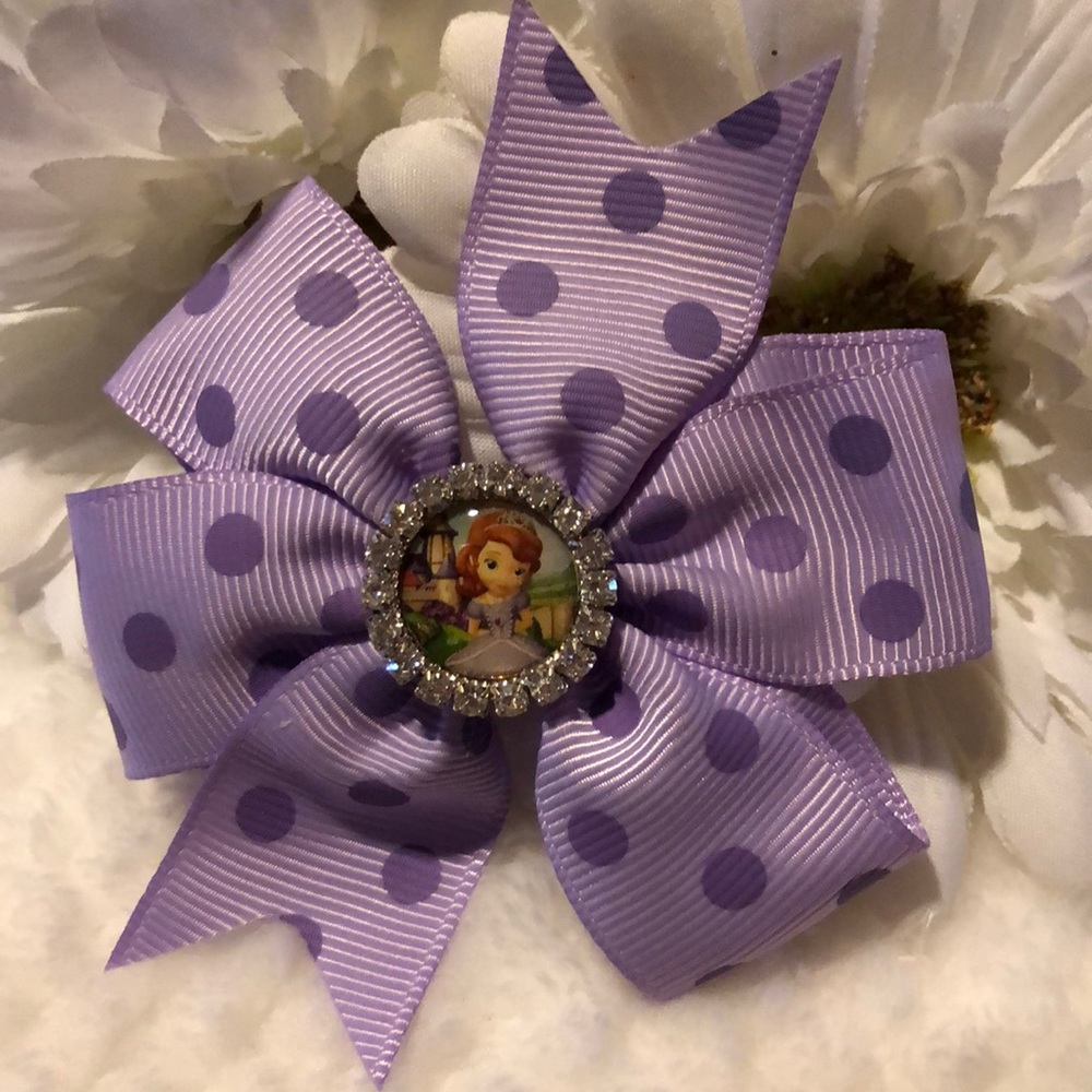 🌸3/$9🌸Handmade Purple Rhinestone Princess Sofia
